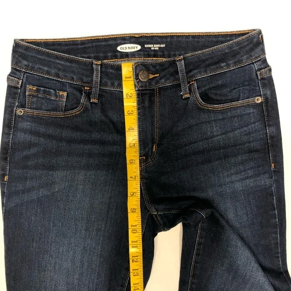 Old navy kicker boot cut mid rise jeans size 4 Long - Picture 4 of 14